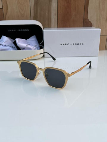 Marc Jacobs Premium  Designer Sunglasses – UV400 Protected | Stylish Square Frame | Luxury Gold Finish