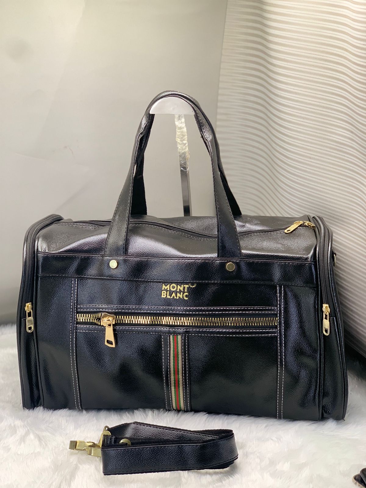 Mont Blanc Classic Black Travel Duffel Bag