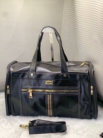 Mont Blanc Classic Black Travel Duffel Bag