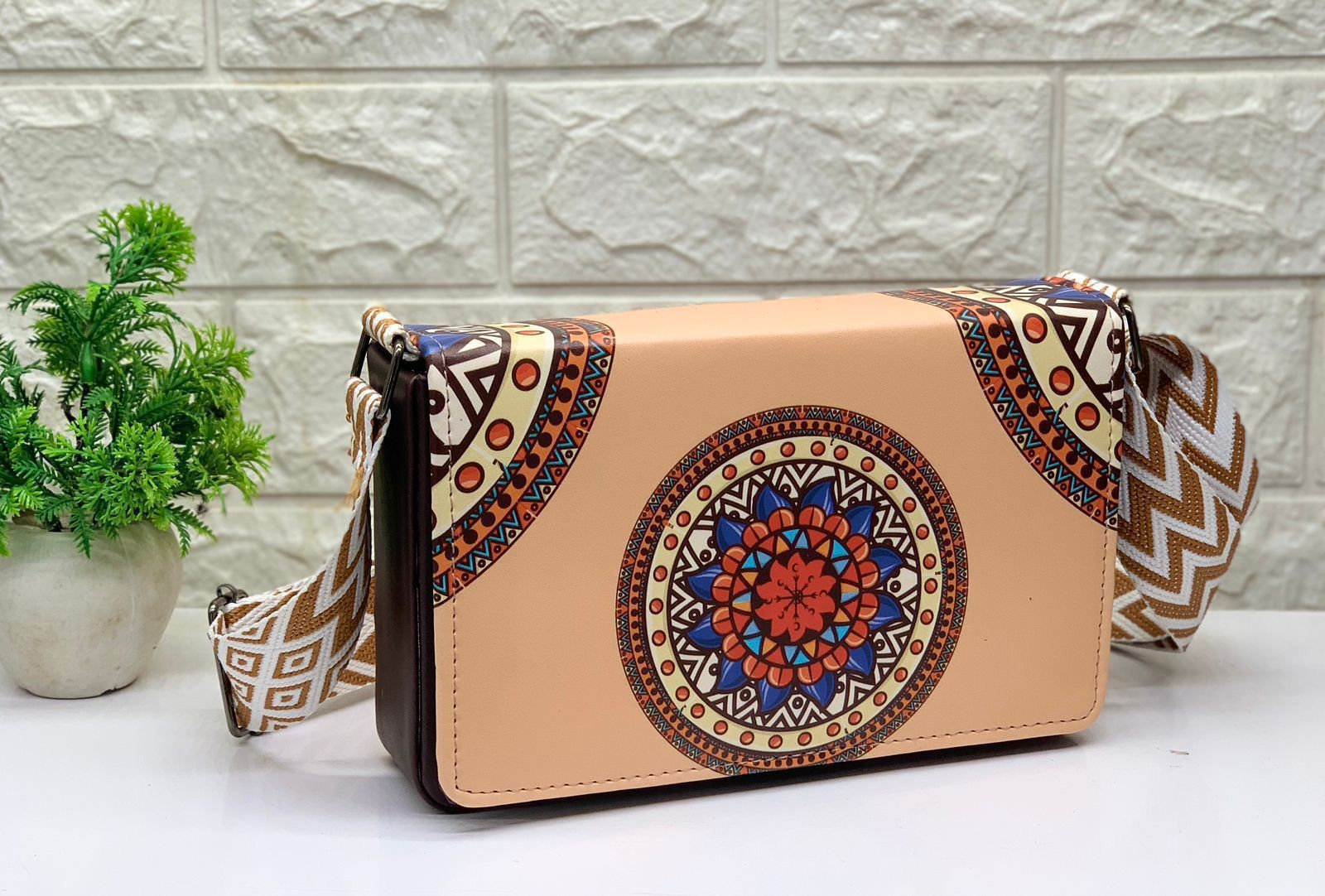 Boho Mandala Art Crossbody Bag
