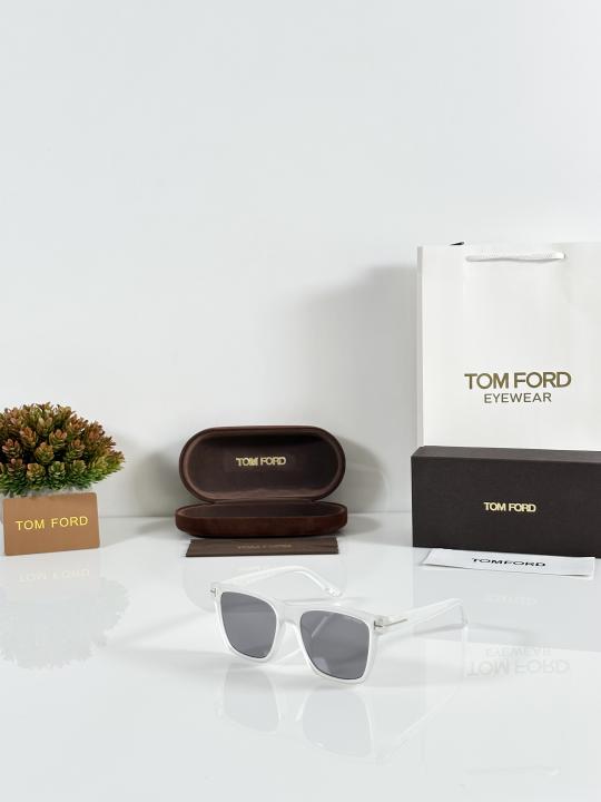 Tom Ford Square Acetate Sunglasses - Clear/Transparent Frame