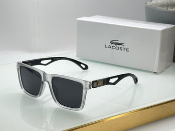 Premium Square Frame UV Protection Stylish Men’s Sunglasses | Transparent Front & Black Side Arms