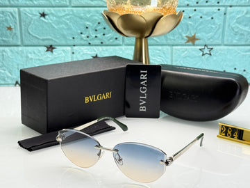 Premium Inspired Rimless Gradient Sunglasses for Women – Luxury Metal Temple Design (Model 284)