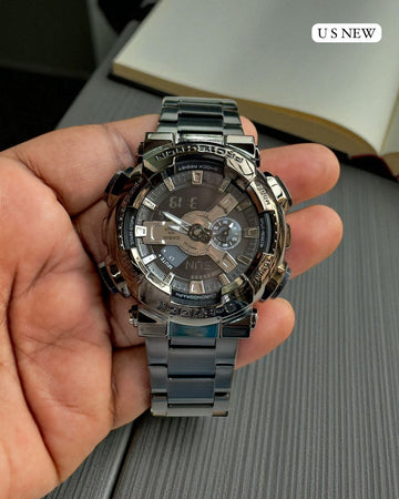 “Men’s Premium Digital-Analog Sports Watch | Shock Resistant | Metal Strap | Multi-Function Heavy Duty Watc