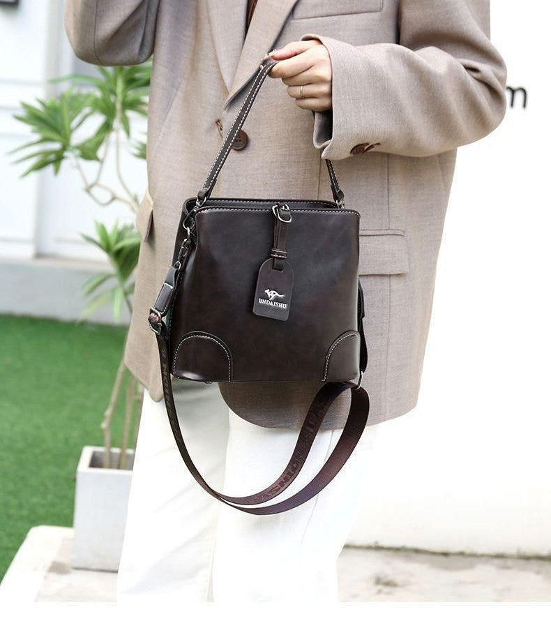Imported Premium Coffee Brown Sling Bag with Broad Adjustable Strap | Women’s Stylish Shoulder Handbag
