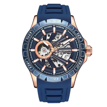 Roger Dubuis Excalibur Spider Huracán Pink Gold Blue Automatic Watch 44mm