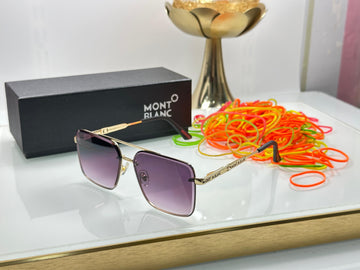 Luxury Square Frame UV Protection Men’s Sunglasses – Premium Metal Frame (Mont Style)