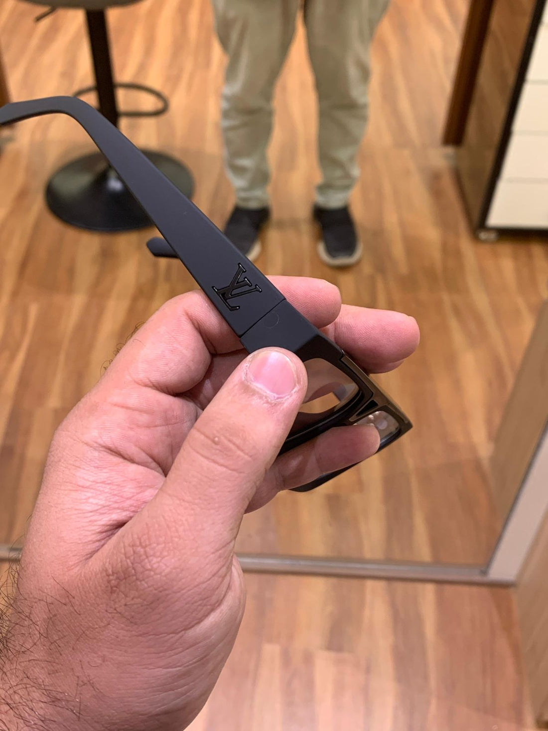 Premium Oversized Geometric Square Eyeglasses for Men | Transparent Lens | Matte Black Frame | Fashion Trendy Eyewear