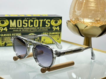 Men’s Luxury Sunglasses | Moscot Style | Transparent Frame | Gradient UV400 Lenses