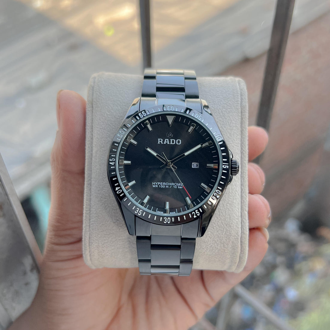 Rado HyperChrome Green Dial Stainless Steel Men’s Watch – Premium Quality Replica